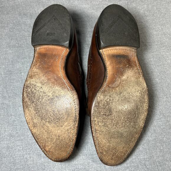 Allen Edmonds Mansfield Brown Leather Tassel Loafers Shoes Men Size 9.5 D - Picture 10 of 12